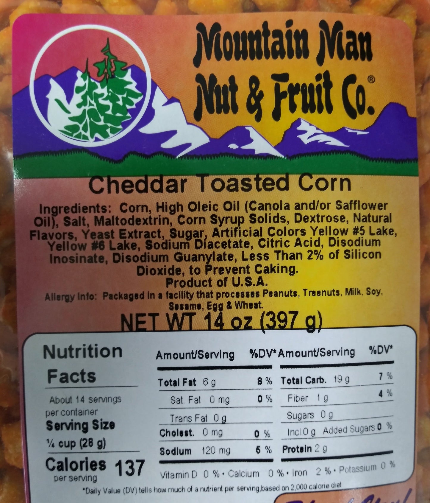 Cheddar Toasted Corn 14 oz