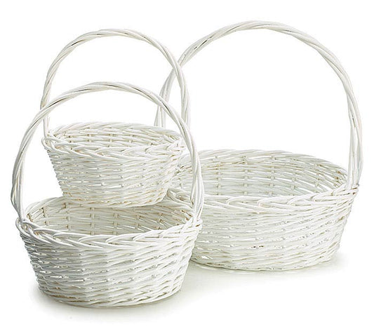 Willow Basket - White Color