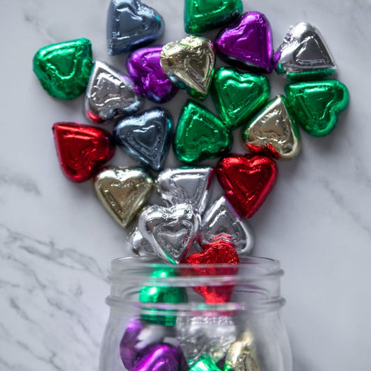 rainbow dark hearts