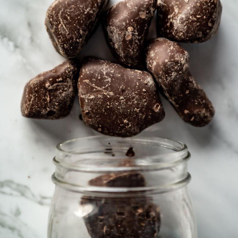 dark chocolate honey comb sponge candy