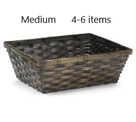 Bamboo Basket - Dark Stain