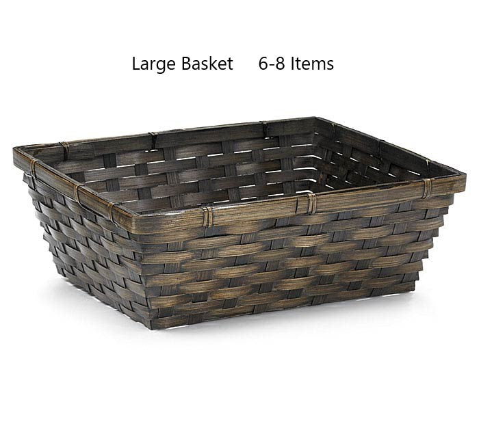 Bamboo Basket - Dark Stain