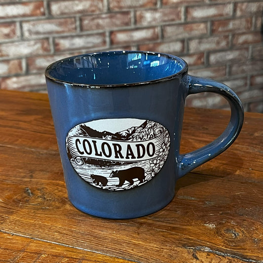 Colorado Scene Bear Mug Demin