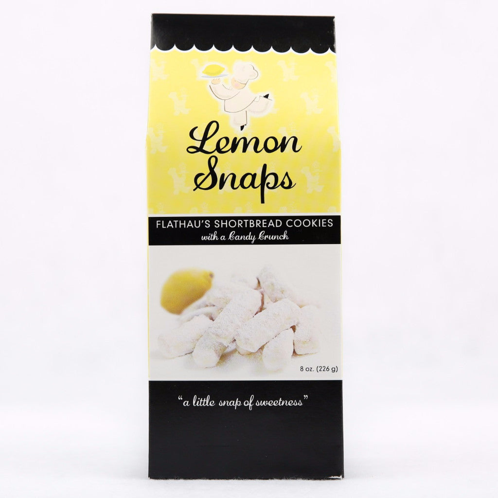 Lemon Snaps Shortbread Cookies