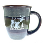 Flared Colorado Moose Ceramic Mug w/Spoon Green