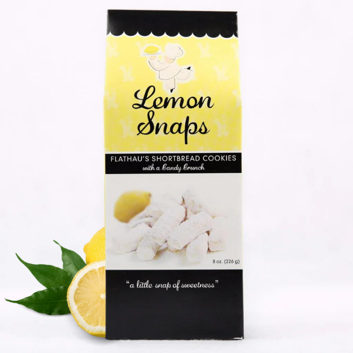 Lemon Snaps Shortbread Cookies