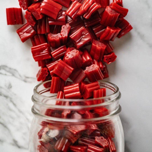red licorice bites