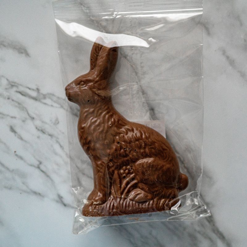 Solid Milk Chocolate Sitting Rabbit - Mountain Man Nut & Fruit Co