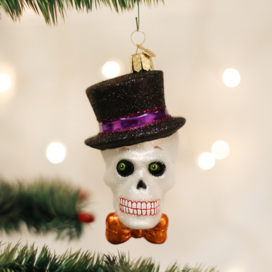 Top Hat Skeleton Ornament - Mountain Man Nut & Fruit Co