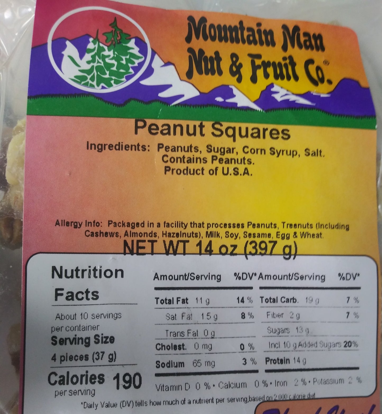 Peanut Squares - Mountain Man Nut & Fruit Co
