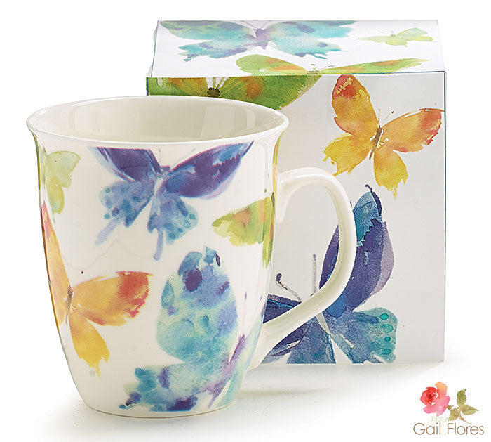 Woodland Butterfly Mug - Mountain Man Nut & Fruit Co