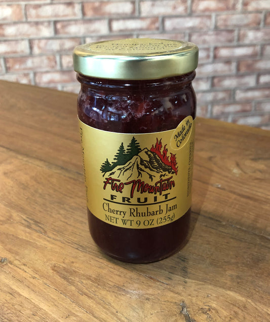 Cherry Rhubarb Jam - 9oz - Mountain Man Nut & Fruit Co