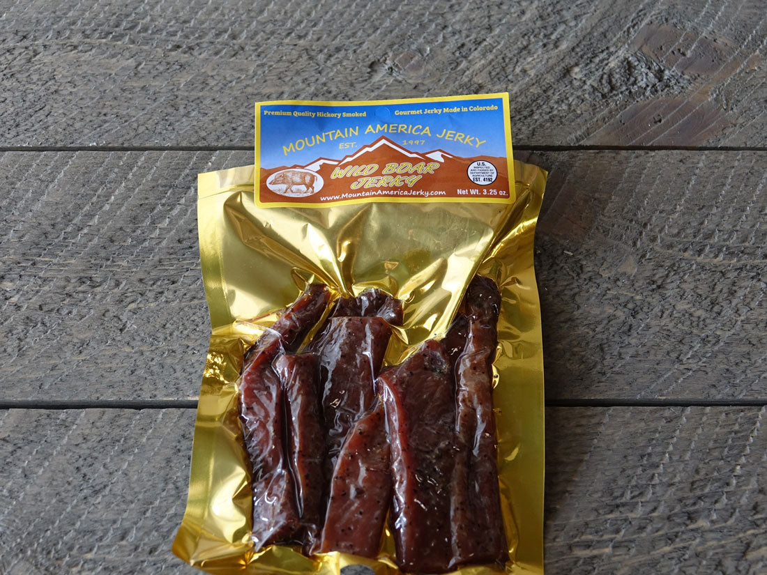 Mountain America Wild Boar Jerky - 3.25 - Mountain Man Nut & Fruit Co