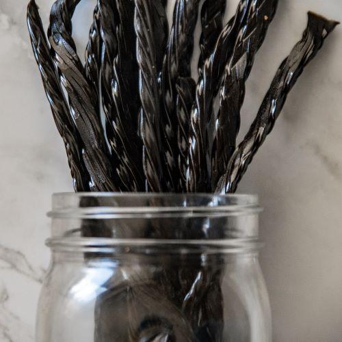 Black Licorice Twists - 1lb - Mountain Man Nut & Fruit Co