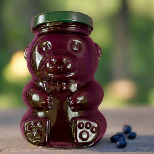 Wild Huckleberry Jam - 11.5oz Bear - Mountain Man Nut & Fruit Co